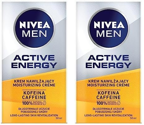 NIVEA Men Skin Energy Ĺzel- krem do twarzy 50ml (Packung mit 2)