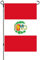Peru-Flagge, kleine Mini-Gartenflaggen, 30,5 x 45,7 cm, doppelseitig, wetterbeständig, für Outdoor-Dekoration (Peru)