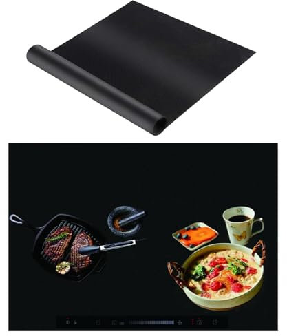 Induction Hob Protector Mat, 78×52cm Multifunctional Cooktop Hoods Mat Hob Cover,Scratch Heat Resistant Kitchen Worktop Countertop Protector