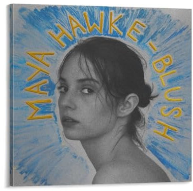 SANWYA Poster der Musiksammlung Maya Hawke, Poster, Leinwandkunst, Poster und Wandkunst, Gemälde, Rahmen-Stil, 60 x 60 cm