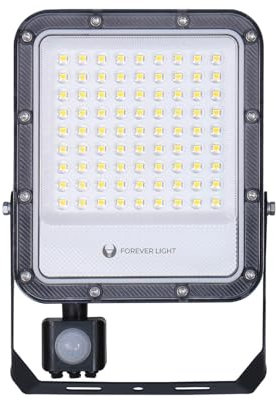 PROXIM+ Flutlicht LED Strahler 50W | mit Bewegungsmelder | IP65 Schutzart | 4000K Neutralweiß | 7500lm, Schwarz