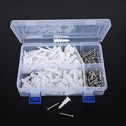 Schraubenanker, 240pcs Expansion Betonwand - Nylon 304 Edelstahlschraube Set Set Set Set