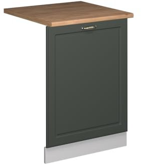 Vicco Panel Frontal del lavavajillas Fame-Line, Verde Dorado Casa de Campo, 60 cm, ET Roble