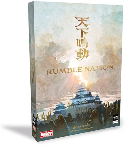 Rumble Nation Brettspiel – Würfelrollen und taktisches Kriegsstrategiespiel in der Sengoku-Ära, Spaß für Familien, Kinder und Erwachsene, ab 10 Jahren, 2–4 Spieler, 30 Minuten Spielzeit, hergestellt