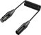 Duttek XLR Microphone Coiled Cable 0.5m, 3-Pin XLR Male to Female with Locking Connectors & Oxygen-Free Copper, Studio/DJ/Live Sound Mic Cord (Black)​