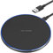 15W Wireless Charger, Kabellose Ladestation, Induktive Ladestation, Schneller Kabelloser Ladeständer, Kabelloses Ladegerät für Samsung Galaxy, für Google Pixel, Kompatibel mit IOS Smartphone, Shwarz