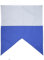 Banderas de buceo blancos azules, bandera de buceo de poliéster de 70x60 cm para botes para snorkel, buceo, actividades submarinas