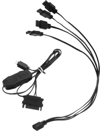 DIYEAH 1 Set Rgb Lighting Controller Hub for Gaming PC Rgb Strip Controller with Light Synchronization for Fans Radiators Lighting Boards Desktop Accessory