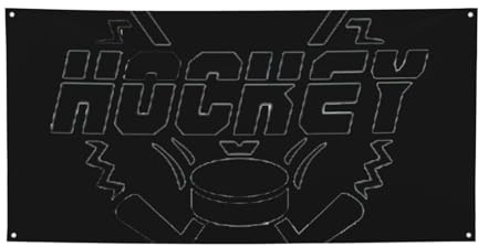 Hockey Banner, Outdoor/Indoor Banner, Dekoration für Geburtstag, Party, Hochzeit, Festival, Halloween