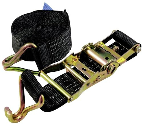 Omnitronic 60206791 SHZ Spanngurt H800 Ratsche Spitzhaken schwarz