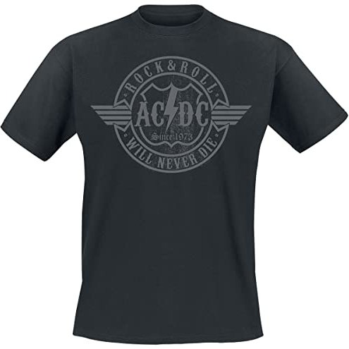 AC/DC Rock & Roll - Will Never Die Männer T-Shirt schwarz XL 100% Baumwolle Band-Merch, Bands
