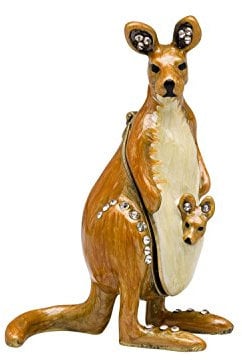 aubaho Schmuckschatulle Känguru Pillendose Schmuckdose Dose Pillenbox Jewelry Box