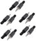 Sourcingmap 3.5mm Plastic Shell Audio Jack Plug Connector - Black (Pack of 10)