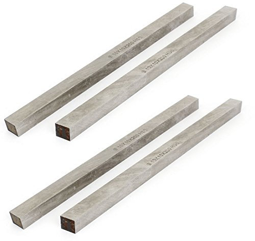 sourcingmap 4pcs Outils de Tournage Barre Outils de Coupe de Tour CNC HSS en acier à grande vitesse foret 10mmx200mm
