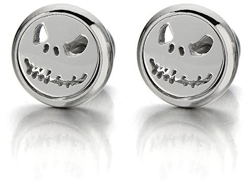 Klein Monster Ohrstecker Herren Damen Jungen, Gestüt Ohrringe Edelstahl, Ohrschmuck, 2 Stücke, Rock Punk