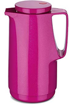 ROTPUNKT Isolierkanne 760 Maxima 1,0 l | Zweifunktions-Drehverschluss | BPA-frei - gesundes Trinken | Made in Germany | Warm + Kalthaltung | Glaseinsatz | Sparkling pink