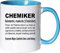 Mister Merchandise Kaffeebecher Tasse Chemiker Definition Geschenk Gag Job Beruf Arbeit Witzig Spruch Teetasse Becher Weiß-Hellblau