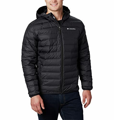 Columbia Herren Daunenjacke Mit Kapuze, Schwarz, S