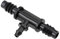 sourcing map Barb Drip Tee Pipe Connector 4mm and 8mm Inner Diametermm Hose Fitting for Garden Agricultural Irrigation System, Plastic 10pcs