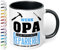 True Statements Tasse Wenn Opa es nicht reparieren kann kann es niemand - Kaffeetasse mit Spruch für Opa - beidseitig bedruckt - spülmaschinenfest, innen schwarz