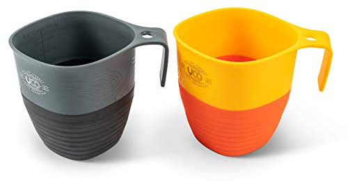 UCO Collapsible Camp Cup for Camping, Backpacking, and Hiking, 12 Ounces, 2 Pack