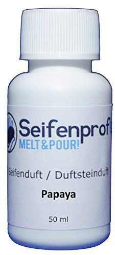 Seifenprofis 50 ml Seifenduft (Papaya) Duftöl zur Seifenherstellung 100% vegan biologisch Badebomben Kerzenduft Raumduft Seifengießen