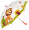 Idena 50047 - Kinderregenschirm für Jungen und Mädchen, mit putzigem Löwenmotiv auf transparentem Kunststoff, Durchmesser ca. 83 cm, Länge ca. 66 cm
