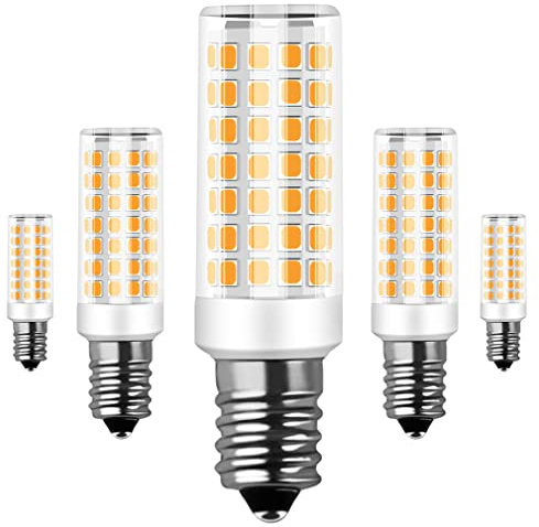 RANBOO E14 9W Energiesparlampe/ersetzt 75 Watt Halogenlampen / 750 Lumen/Warmweiß 3000K / 220-240V AC / E14 LED 9W Maiskolben/Nicht Dimmbar / 5er-Pack