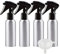 ZEOABSY 4 Pezzi Vuoto 120ml Spruzzino con Flacone in Alluminio, Spruzzatore per Acqua in Alluminio, Bottiglia con Erogatore Spray Nero per Parrucchieri, Giardino, Casa + 1 Pezzi Imbuto