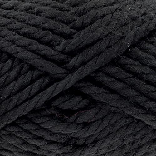 King Cole Big Value Big Yarn Mega Chunky Acrylic Knitting Wool 250g Ball (Black - 4440)