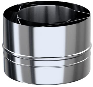 KRATKI 100/150 Adam Adattatore Gas Per Camino Concentrico Compatibile Con Stufe A Gas Stufe Caminetti In Acciaio Resistente Agli Acidi E Alle Temperature
