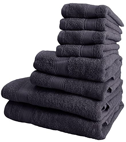 WELL HOME MOBILIARIO & DECORACIÓN Juego DE 8 Toallas DE BAÑO: 4 Toallas de cortesía, PK5283