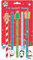 Kids Create Pack 5 Kinder Weihnachten HB Bleistifte & Neuheit Festliche Radiergummis Set