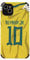 Slrioks Neymar Jersey Phone Case Soccer Case for iPhone 14 13 12 11 Pro Max Plus Mini Xr Xs X 7 8 Thin Leather Silicone Shockproof