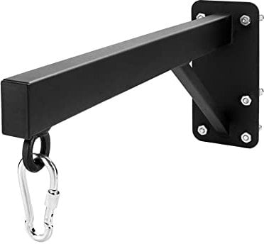 QWORK® Supporto da Parete per Sacco da Boxe - in Acciaio Solido - 60 cm - Portata 150 kg