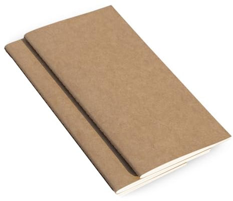 Wanderings Traveler's Notebook Calendar Refill Inserts – 21 cm x 11 cm – Gennaio – Dicembre 2025 – Ricariche per agenda in pelle, diari e agende.