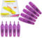 DOLLAR HL625 Evidenziatori fluorescenti fluorescenti, viola, confezione da 10, punta a scalpello (5,0 mm), impugnatura a 3 punti, confezione multipla, ad asciugatura rapida, per scuola, ufficio, casa