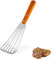 Espátula de freír de acero inoxidable, cuchara de cocina para voltear huevos de pescado, panqueques, pala de carne, espátula ranurada antideslizante multiusos para cocinar carne, freír albóndigas