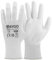 KAYGO Arbeitshandschuhe für Herren Damen 12 Paar, PU beschichtet Schutzhandschuhe, antirutsch Grip an Handflächen und Fingern, Geeignet für allgemeine Arbeit Lager DIY, KG11P (Weiß, XL, Gr 10)