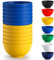 Berglander Bols en plastique Set 12 pièces 750ml, UKR Color Réusable Ramen Bowl, Soupières, Bol de céréales pour adulte, Enfants, Maison, Restaurant, Jardin, Pique-, Camping