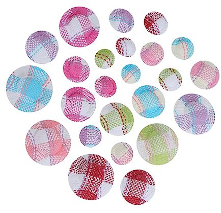 Toyvian 24stücke Mini Hüte Buntem Streifenpapier Für Puppen Und Bastelprojekte Krempe Vielfältige Farben Und Zubehör Für Kreative Dekorationen Und Partys