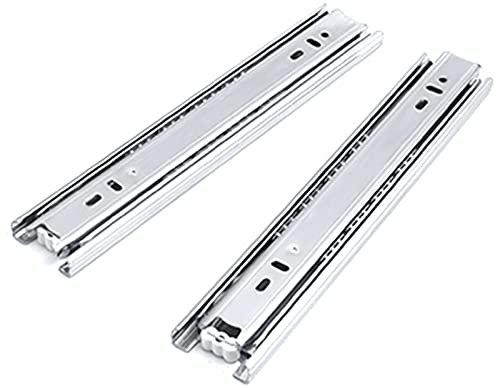 Schubladenauszug, Tastaturablageschiene, kaltgewalztes Edelstahlmaterial, geeignet für Küche, Badezimmer, Balkon, Wohnzimmer, Schlafzimmer und andere Schubladen (Größe: helles Silber 50 cm)