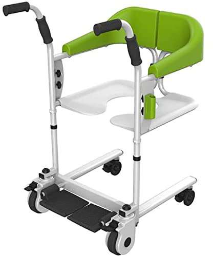 Multifunktionaler Patiententransferstuhl, sitzender Patientenlifter, mit abnehmbarem Kissen und Toilette, für gelähmte ältere Menschen im Bett, einfacher Transfer zur Toilette und zum Badezimmer