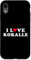 Hülle für iPhone XR I Love Koralle Passende Freundin & Freund Koralle Name