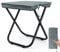 Outplea Tabouret de camping léger portable pliable de 40,6 cm avec sac de rangement pour adultes, repose-pieds pliable avec capacité de charge de 158,8 kg pour voyage