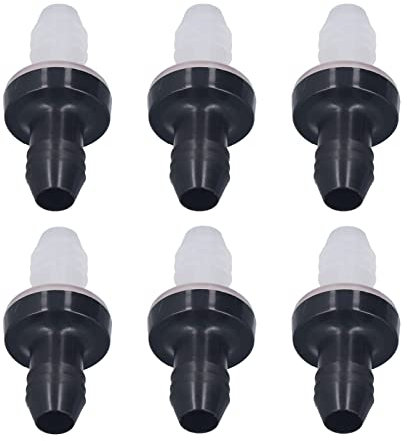 Rückschlagventil, 6 Stück – Medizinisches Material – Verhindert Rückfluss von Flüssigkeiten oder Druckluft – säure-, alkali- und Salzbeständig ()