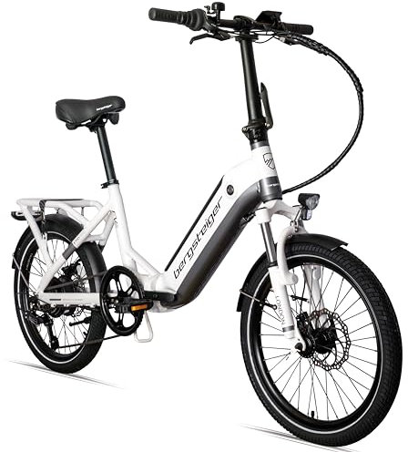 Bergsteiger London 20 Zoll E-Bike Klapprad mit 250 Watt Motor, Scheibenbremsen, Aluminium Ebike für Damen & Herren, Farbdisplay, Elektrofahrrad mit 7 Gang-Schaltung