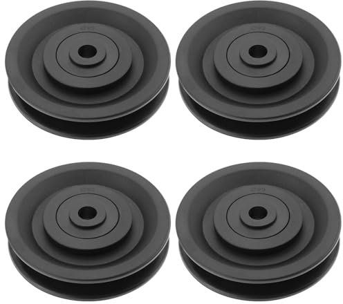 ECSiNG 4x 90mm Gym Pulley Wheel Bearing Pulleys for Gym Fitness Equipment Cable Machine Wearproof Spare Part and DIY Home Gym Equipment
