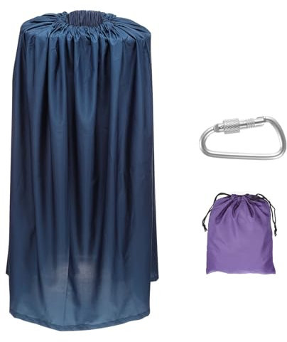 PATIKIL Portable Dressing Room, 4.27ft Length Instant Dressing Cover Up Changing Tent Privacy Shelters for Beach Boating Camping Competition, Dark Blue