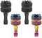 Amazleer 4PCS Drone Controller Stickers, Drone Joysticks Replacement for DJI Mini 3, Mini 4, Air 3, Mavic 3 Pro, RC Smart Controller Aluminum Alloy (Black&Rainbow)